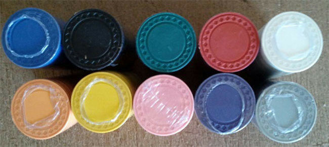 400 Roulette /  Poker Chips 8 Gram Diamond Edge Choice Of 10 Colors