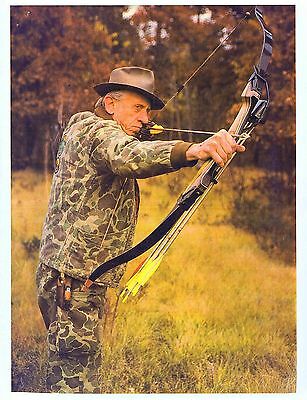 Fred Bear Photograph 11" X 8 1/2" Reproduction Archery