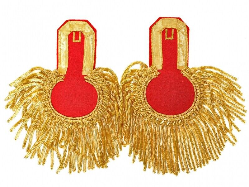 Staff Officers Epaulettes Epaulets Infantry Artillery Imperial Russian Army Gold