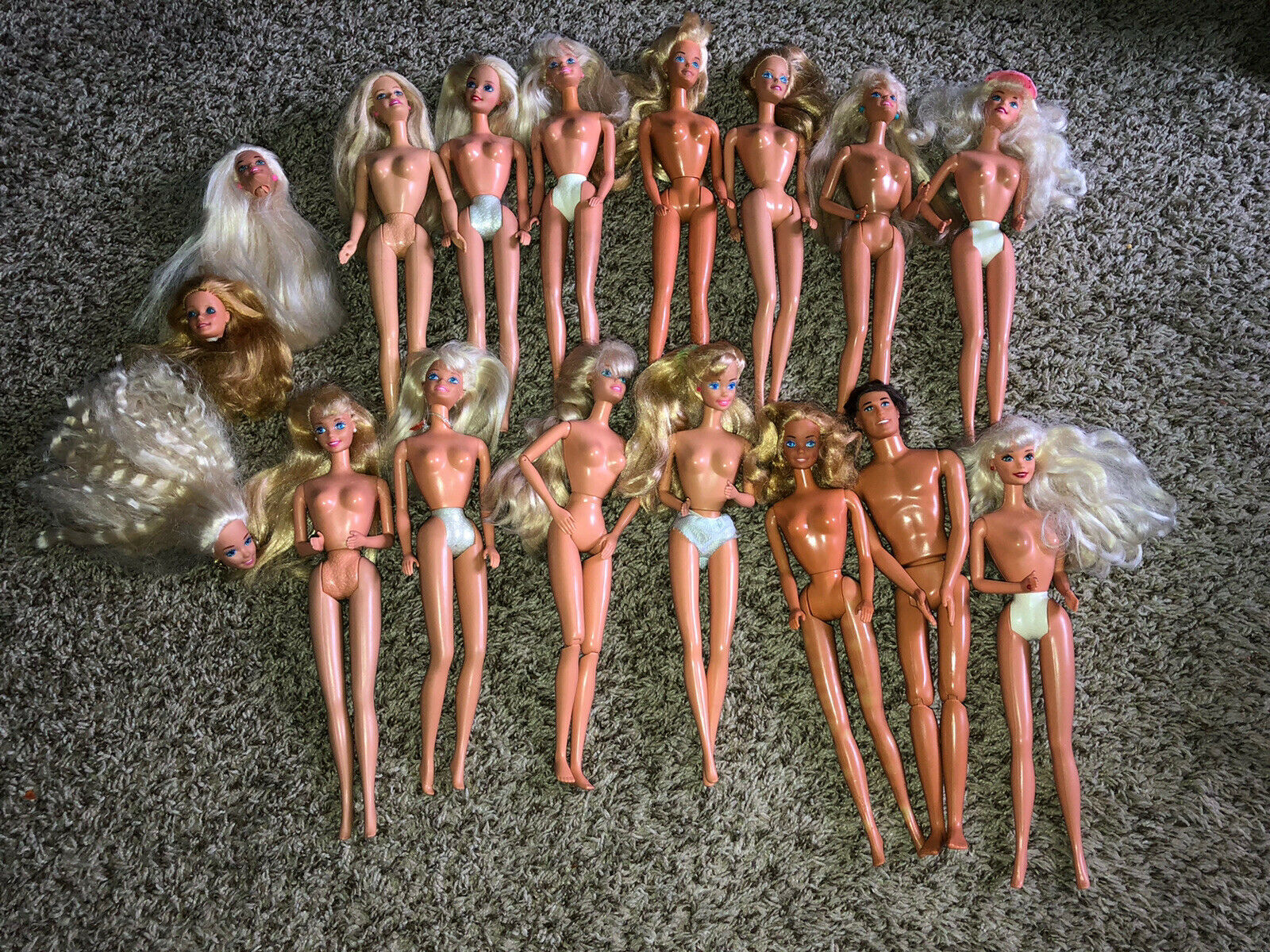 Vintage 80s/90s Nude Barbie Dolls Ooak