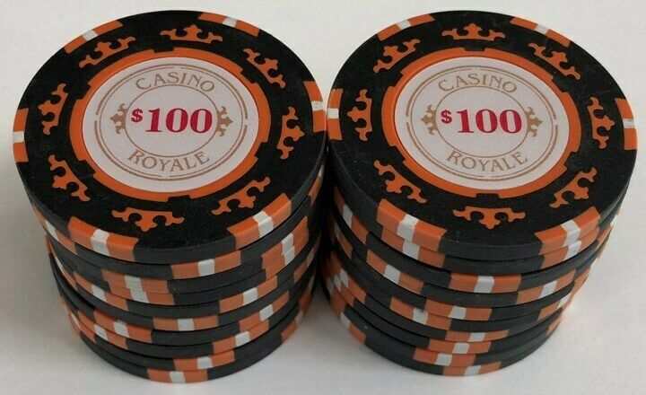 (25) $100 Casino Royale Poker Chips