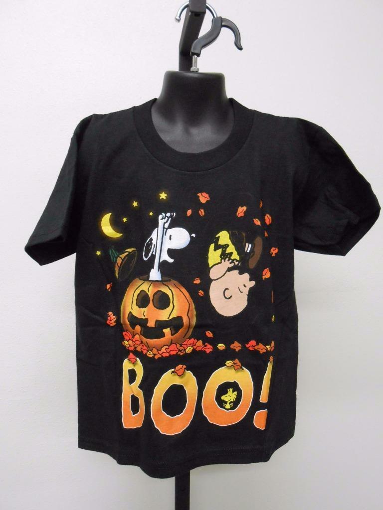 New Halloween "boo" Charlie Brown Peanuts Youth Sizes S-m-l-xl Shirt