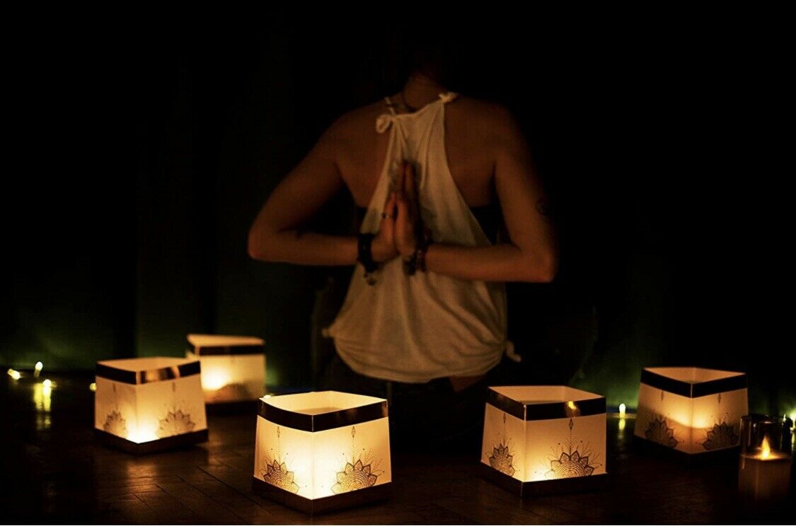 Diy Chinese Lanterns With Mandala - Wishing, Praying, Meditation, Parties, Yoga
