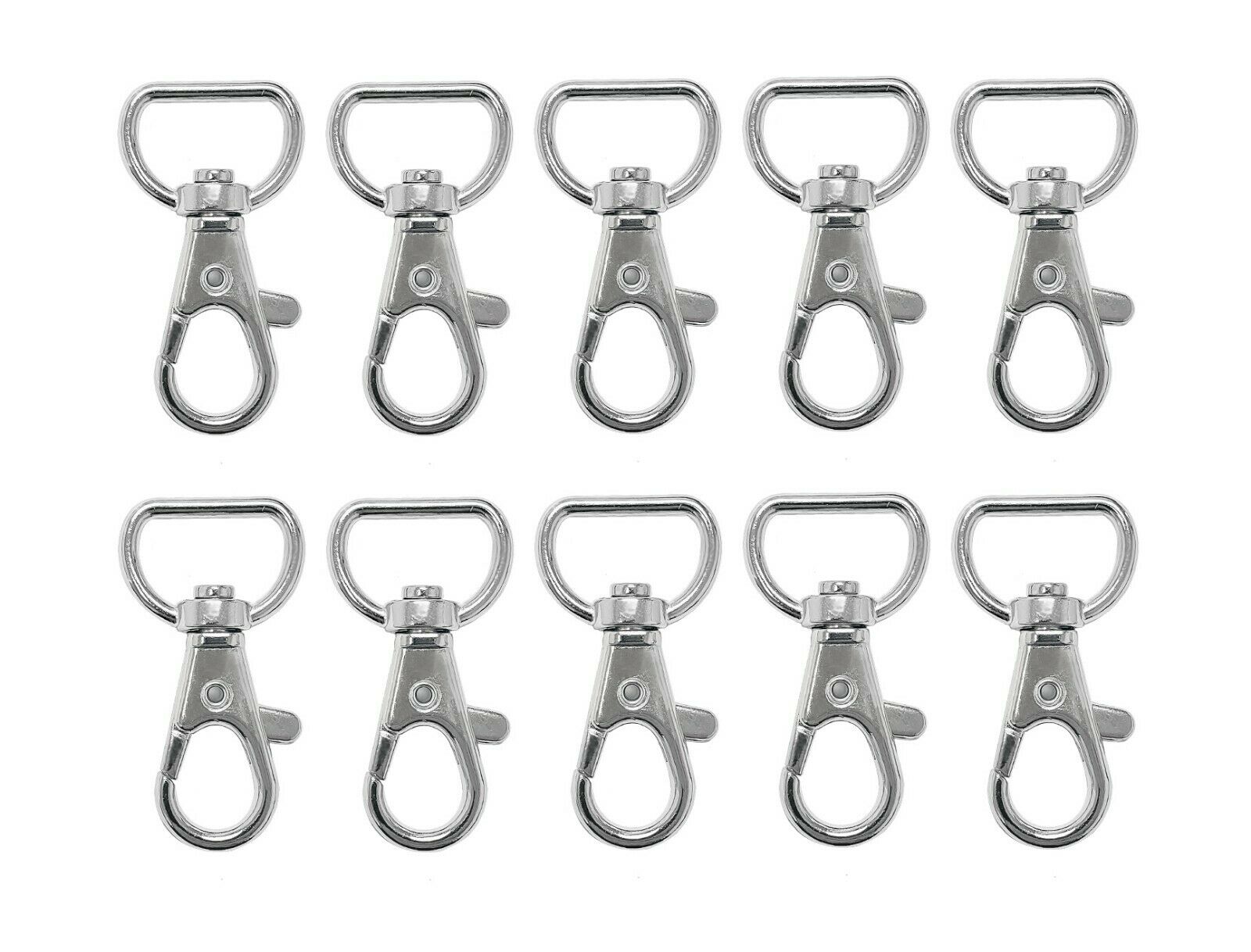 Metal Swivel Clasp Lanyard Hook Snap Clips Lobster Clasps 10 25 50 100 200 H33