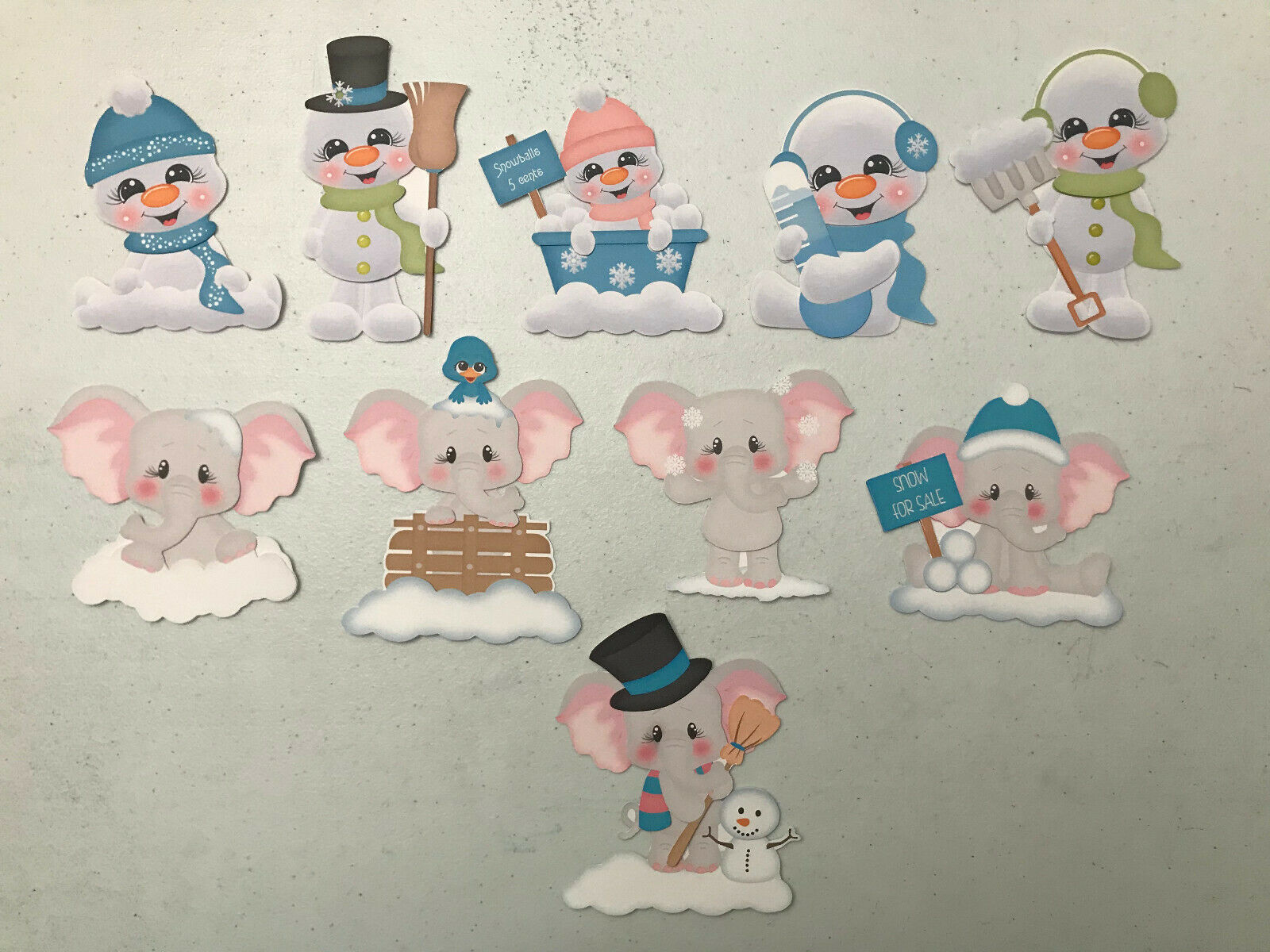 Chooseone Winter Snow 3d Art Premade Paper Piecing Scrapbook Embellishment Card
